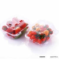 果蔬盒 水果保鲜盒 果切盒 透明包装果蔬包装 一次性500克透明樱桃草莓包装盒