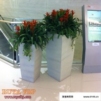 儒雅百货中心装饰花槽 56cm高玻璃钢烤漆时尚花盆直销RY-P022
