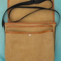 供应OEM YS-6041牛皮电工肩带包，硬皮工具背包，工具挂袋，工具套 牛皮腰带
