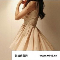供应 定做 韩版女装时尚修腰纯色可爱百搭公主款连衣伞裙WU9151
