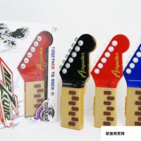 电动空气吉他三色混装儿童音乐玩具乐器