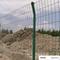 博通LHL-07 公路护栏网 圈地围栏网 临边安全防护网 绿色浸塑铁网围栏 生产厂家