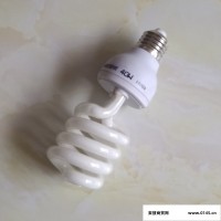 灯具照明工程居家款E27三基色中半螺旋型40W瓦白光节能灯泡 超亮厂家批发