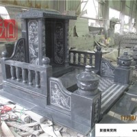 山东土葬家族墓碑 木箱包装 墓碑雕刻设备