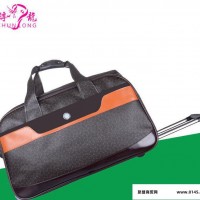 拉杆行李包旅行包22寸行李箱包耐磨皮革印花拉杆箱直销