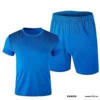 其他 SFTZ02 跨境夏季新款男士T恤短袖两件套外贸跑步休闲运动服健身衣服套装