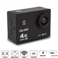 欧莱富/Ourlife 4K运动相机 wifi 防水运动DV 户外运动迷你相机