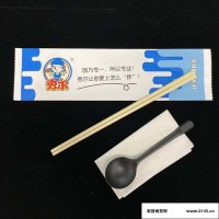 沈阳博仁厂家 一次性外卖筷子三件套 批发餐具套装 打包外卖筷子勺子餐包定制