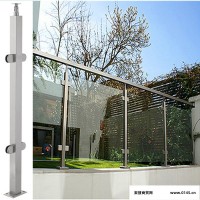 钢化玻璃护栏    锌钢玻璃护栏 玻璃栏杆   不锈钢玻璃护栏  玻璃阳台护栏
