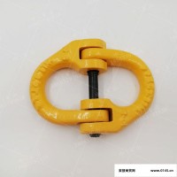 中工生产316L不锈钢双环扣链条连接环 不锈钢索具蝴蝶扣
