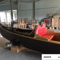 华海木船供应出售欧式木船 贡多拉船 景观装饰船 婚纱摄影船 情侣手划船