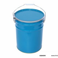沈氏包装   化工桶  油漆桶  马口铁桶   涂料桶   20L蓝色马口铁桶、开口手提金属油漆桶、圆形包装化工桶、定做