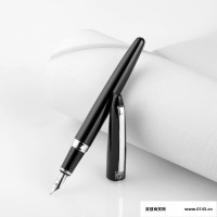 毕加索钢笔919黑色财务特细笔尖办公学习用练字钢笔/男女商务礼品钢笔墨水笔0.38mm