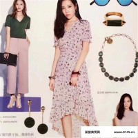 上海一线女装品牌艾蜜雪2018夏折扣店加盟货源批发走份