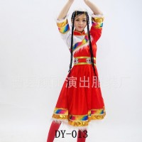 藏族**女装少数民族表演服成人款蒙族舞蹈服西藏族蒙古舞服装