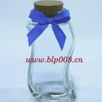 直销S形工艺玻璃瓶 透明装饰玻璃工艺品瓶食品茶叶展示瓶