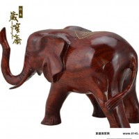 象 摆件木质摆件 办公越南红木工艺品大象摆件木雕摆件象达摩