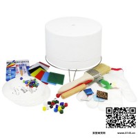 曼德 1707021-15 DIY工具热熔彩色玻璃制作diy饰品 玻璃玩具亲子互动手工微波小窑炉套装