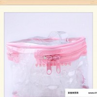 新款 专业生产PVC立体拉链手提胶袋 旅行套装胶袋 小饰品包装胶袋