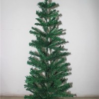 普通120cm绿色pvc圣诞树 1.2米橱窗圣诞树装饰布置用