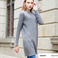 2016年秋季新款欧美女装毛衣长款羊绒衫女套头 网店一件代发代理