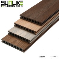 胜澜木 146*24方孔地板 别墅庭院地板 户外地板铺板 生态木地板 坚固耐用 可定制