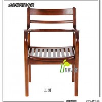 上海振腾木器家具 水曲柳实木办公椅 会议工作椅 书房扶手实木椅