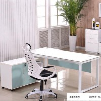 恒兴办公家具简易版大小型会议桌 简约现代洽谈桌钢木条形培训桌