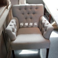 上海木质家具 外贸单人沙发  时尚沙发椅  欧式书房椅子 实木沙发
