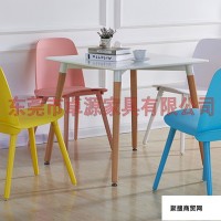 钢塑椅，北欧简约创意设计师椅子 书房椅子 卓源家具塑料椅