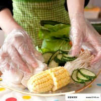 【安徽柏林】餐饮用一次性塑料手套 透明手套厂家定做批发