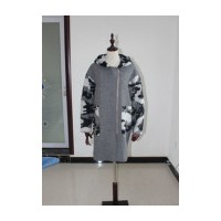 欧仕琪呢子大衣外套女装2015新款韩版中长款羊毛呢1525