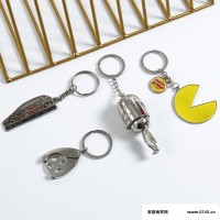 厂家定制金属钥匙扣 卡通汽车钥匙扣 金属不锈钢商务礼品钥匙扣挂件定制定做