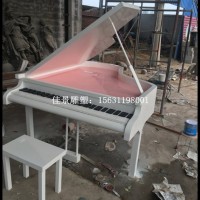 武汉不锈钢钢琴雕塑，广场乐器雕塑 (1)厂家