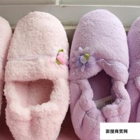 出口韩国 花包跟月子鞋 包跟棉拖鞋 家居鞋孕妇保暖鞋可外穿0